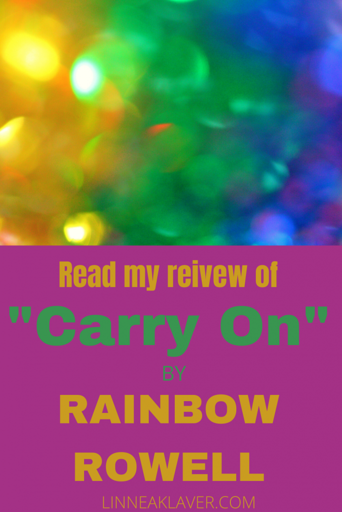 Pin with sequins book review of carry on by rainbow rowell