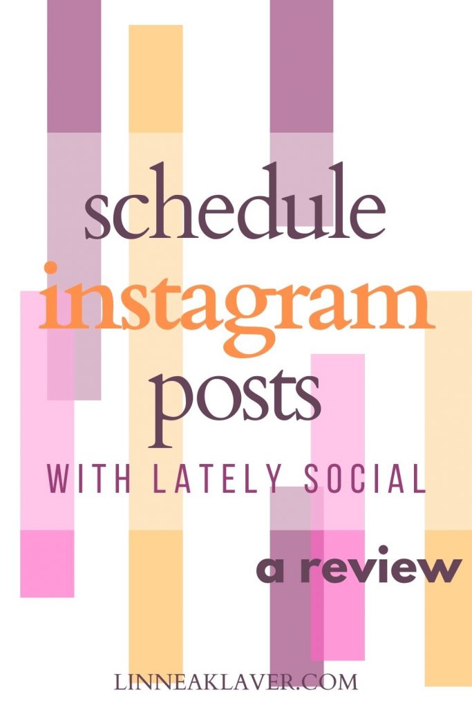 pinterest graphic for scheduling instagram posts