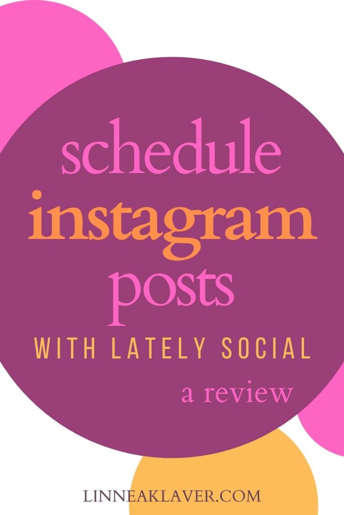 pinterest graphic for scheduling posts on instagram