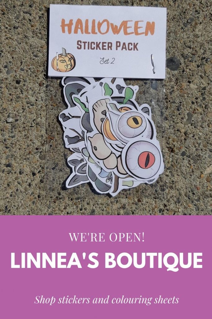 Announcement that Linnea's Boutique on Etsy is open