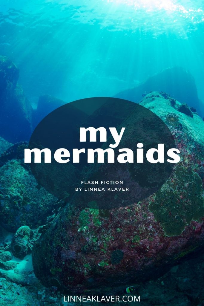 Montserrat, together with her mother and sister, has been staying with her uncle after her father's affair was revealed and her mother left him. After losing faith in most people, she met two beautiful mermaids set on being her friends. Based on a longer short story that will be included in my upcoming short story collection.