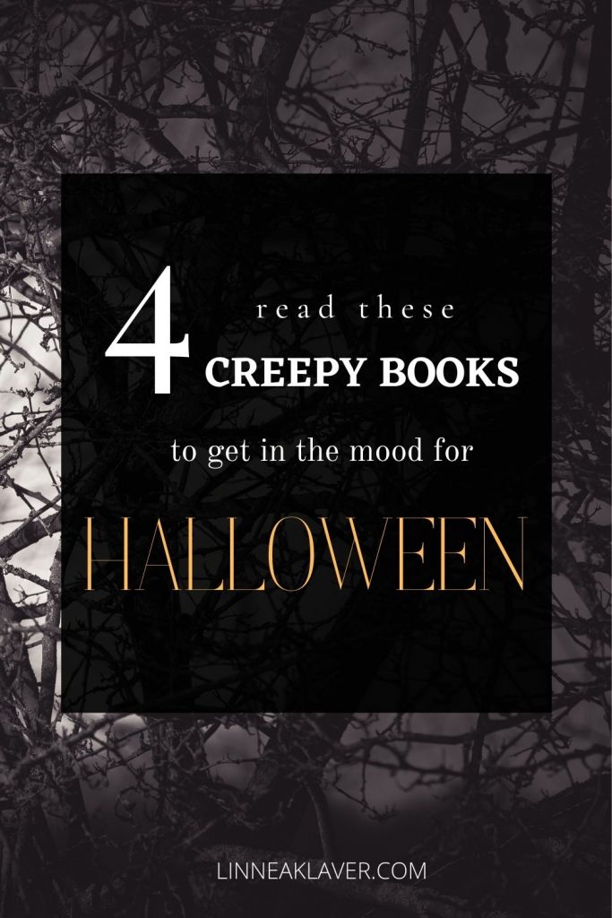 A pin for 4 creepy books to read in October